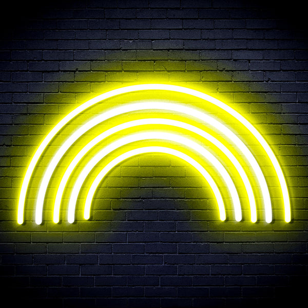 advpro-rainbow-ultra-bright-led-neon-sign-fnu0252 - White & Yellow