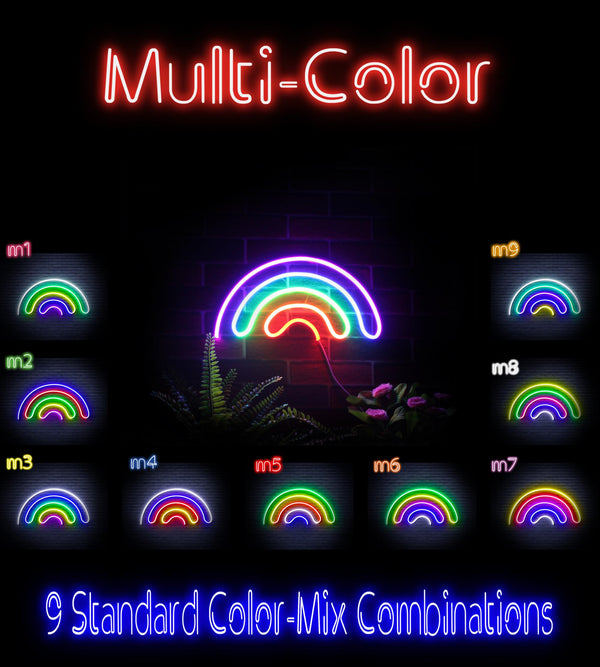 advpro-rainbow-ultra-bright-led-neon-sign-fnu0253 - Multi-Color
