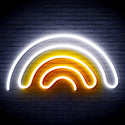 advpro-rainbow-ultra-bright-led-neon-sign-fnu0253 - White & Golden Yellow
