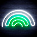 advpro-rainbow-ultra-bright-led-neon-sign-fnu0253 - White & Green