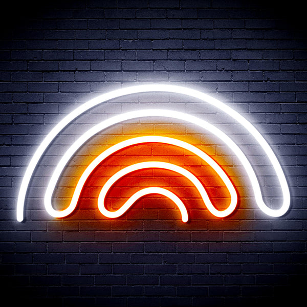 advpro-rainbow-ultra-bright-led-neon-sign-fnu0253 - White & Orange