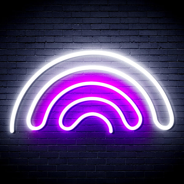 advpro-rainbow-ultra-bright-led-neon-sign-fnu0253 - White & Purple