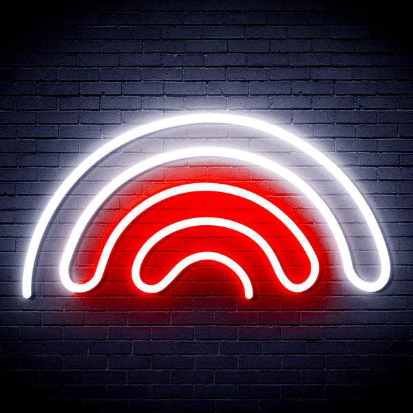 advpro-rainbow-ultra-bright-led-neon-sign-fnu0253 - White & Red