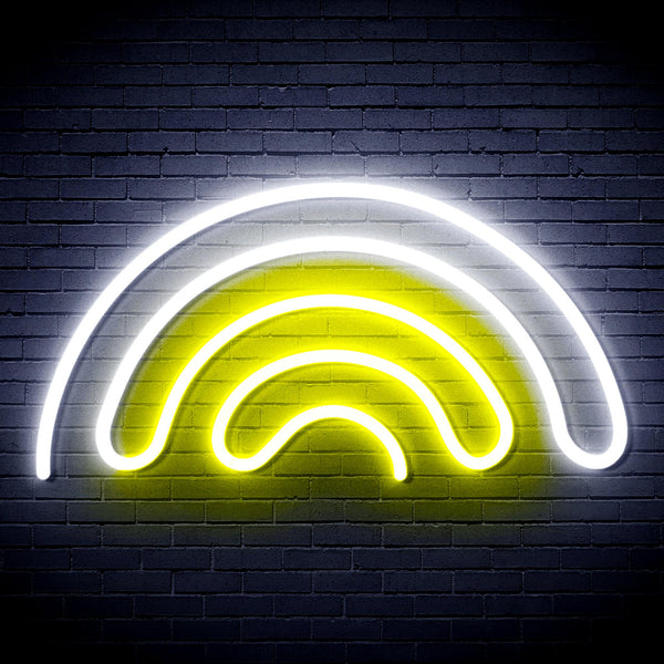advpro-rainbow-ultra-bright-led-neon-sign-fnu0253 - White & Yellow