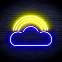 advpro-cloud-with-rainbow-ultra-bright-led-neon-sign-fnu0255 - Blue & Yellow