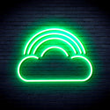 advpro-cloud-with-rainbow-ultra-bright-led-neon-sign-fnu0255 - Green