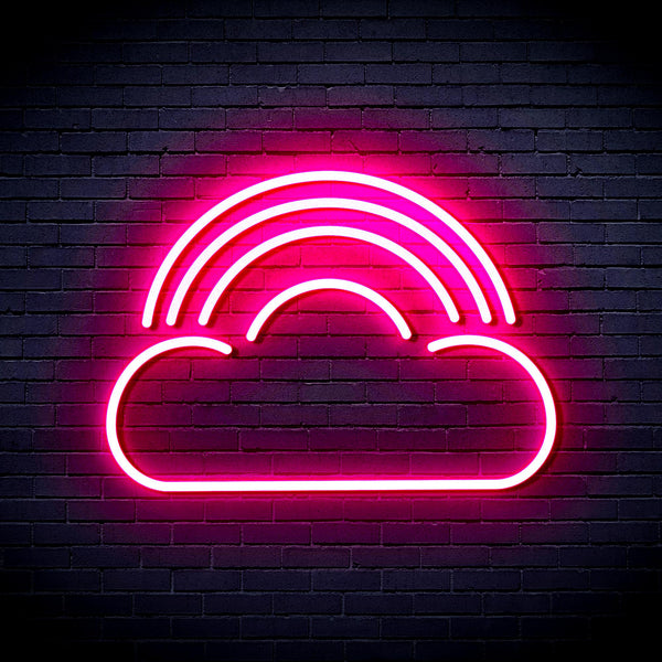 advpro-cloud-with-rainbow-ultra-bright-led-neon-sign-fnu0255 - Pink