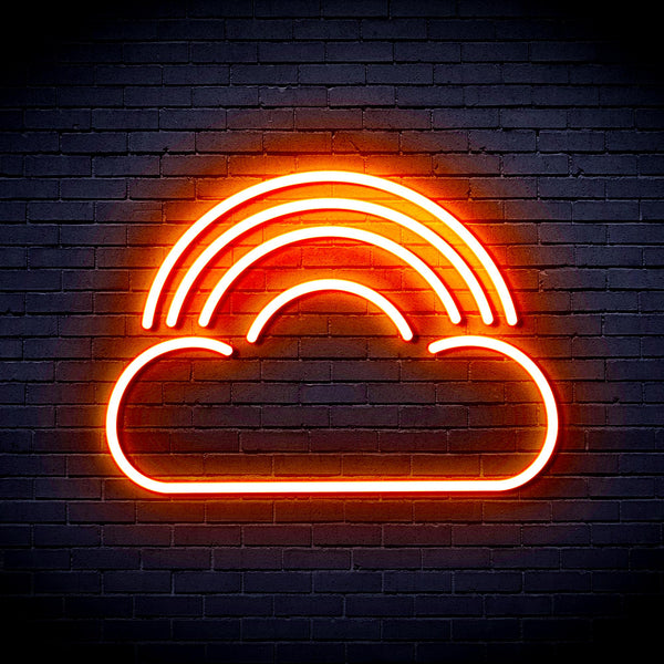 advpro-cloud-with-rainbow-ultra-bright-led-neon-sign-fnu0255 - Orange