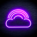 advpro-cloud-with-rainbow-ultra-bright-led-neon-sign-fnu0255 - Purple