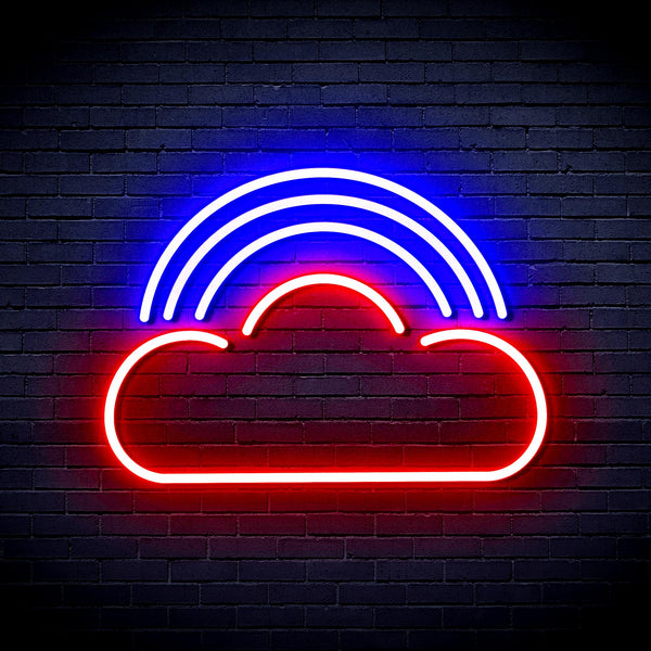 advpro-cloud-with-rainbow-ultra-bright-led-neon-sign-fnu0255 - Red & Blue