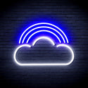 advpro-cloud-with-rainbow-ultra-bright-led-neon-sign-fnu0255 - White & Blue