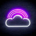 advpro-cloud-with-rainbow-ultra-bright-led-neon-sign-fnu0255 - White & Purple