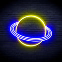 advpro-planet-ultra-bright-led-neon-sign-fnu0257 - Blue & Yellow