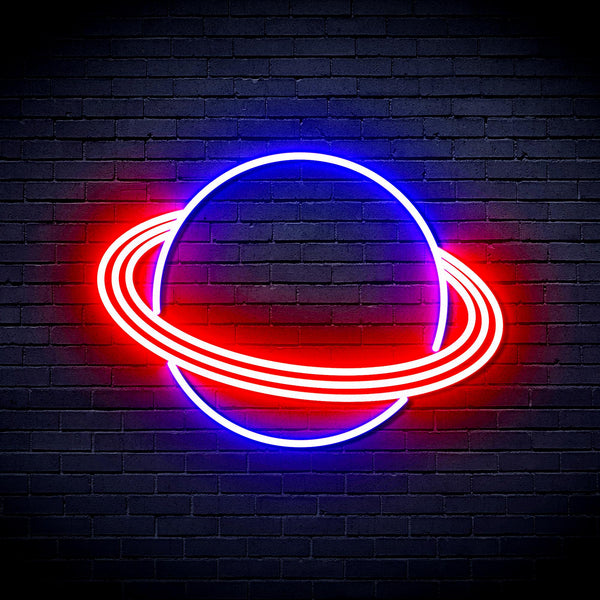 advpro-planet-ultra-bright-led-neon-sign-fnu0257 - Red & Blue