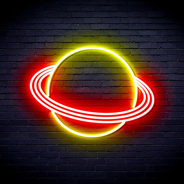 advpro-planet-ultra-bright-led-neon-sign-fnu0257 - Red & Yellow