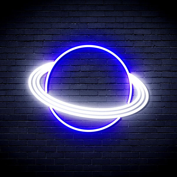 advpro-planet-ultra-bright-led-neon-sign-fnu0257 - White & Blue