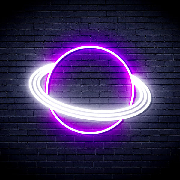 advpro-planet-ultra-bright-led-neon-sign-fnu0257 - White & Purple