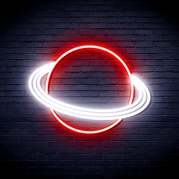 advpro-planet-ultra-bright-led-neon-sign-fnu0257 - White & Red
