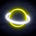 advpro-planet-ultra-bright-led-neon-sign-fnu0257 - White & Yellow