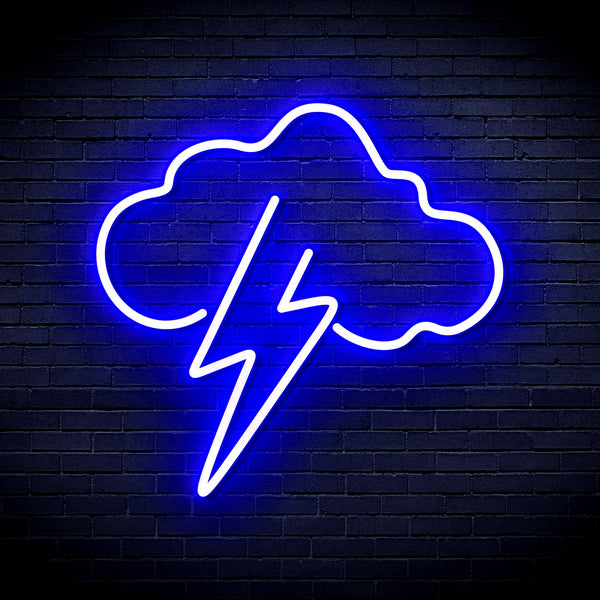 advpro-cloud-with-thunder-ultra-bright-led-neon-sign-fnu0258 - Blue