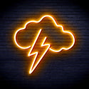 advpro-cloud-with-thunder-ultra-bright-led-neon-sign-fnu0258 - Golden Yellow
