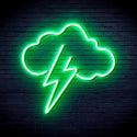 advpro-cloud-with-thunder-ultra-bright-led-neon-sign-fnu0258 - Green