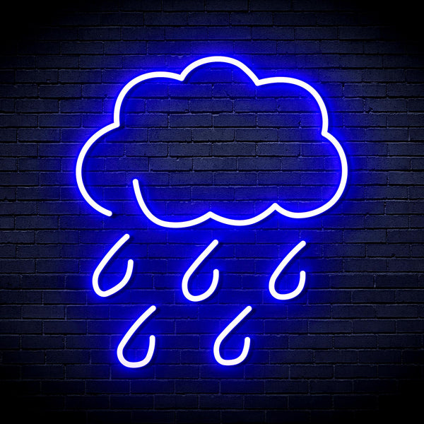 advpro-raining-cloud-ultra-bright-led-neon-sign-fnu0259 - Blue