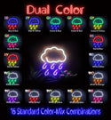 advpro-raining-cloud-ultra-bright-led-neon-sign-fnu0259 - Dual-Color