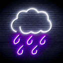advpro-raining-cloud-ultra-bright-led-neon-sign-fnu0259 - White & Purple