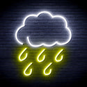 advpro-raining-cloud-ultra-bright-led-neon-sign-fnu0259 - White & Yellow