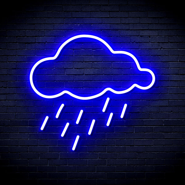 advpro-raining-cloud-ultra-bright-led-neon-sign-fnu0260 - Blue