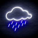 advpro-raining-cloud-ultra-bright-led-neon-sign-fnu0260 - White & Blue