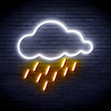advpro-raining-cloud-ultra-bright-led-neon-sign-fnu0260 - White & Golden Yellow
