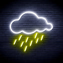 advpro-raining-cloud-ultra-bright-led-neon-sign-fnu0260 - White & Yellow
