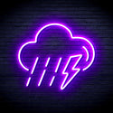 advpro-raining-cloud-with-thunder-ultra-bright-led-neon-sign-fnu0261 - Purple