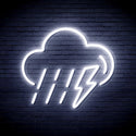 advpro-raining-cloud-with-thunder-ultra-bright-led-neon-sign-fnu0261 - White