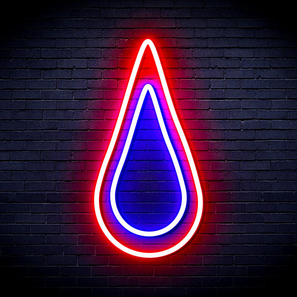 advpro-rain-droplet-ultra-bright-led-neon-sign-fnu0262 - Blue & Red