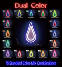 advpro-rain-droplet-ultra-bright-led-neon-sign-fnu0262 - Dual-Color