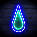 advpro-rain-droplet-ultra-bright-led-neon-sign-fnu0262 - Green & Blue