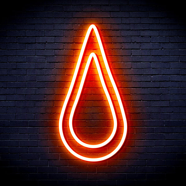 advpro-rain-droplet-ultra-bright-led-neon-sign-fnu0262 - Orange