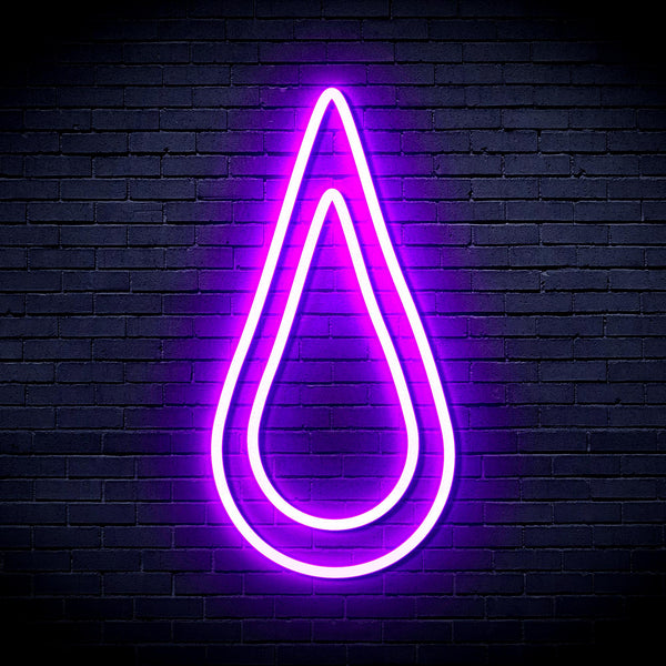 advpro-rain-droplet-ultra-bright-led-neon-sign-fnu0262 - Purple