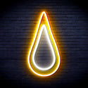 advpro-rain-droplet-ultra-bright-led-neon-sign-fnu0262 - White & Golden Yellow