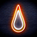 advpro-rain-droplet-ultra-bright-led-neon-sign-fnu0262 - White & Orange