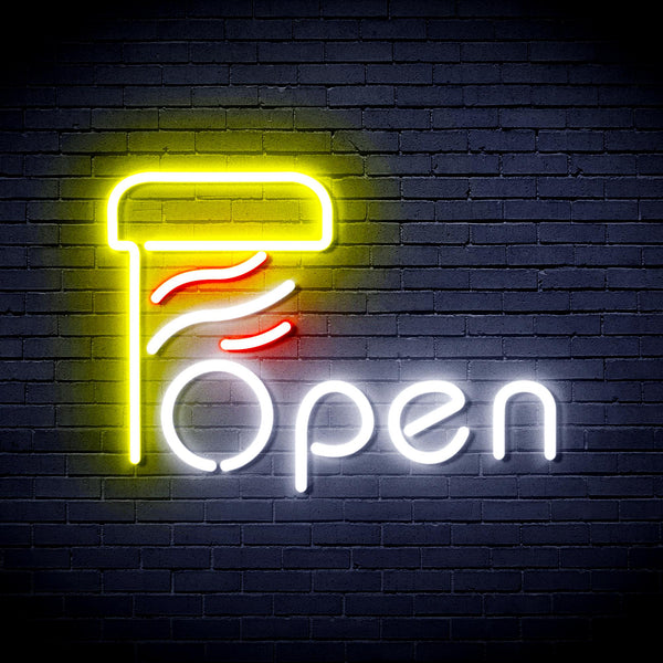 Open with Barber Pole Ultra-Bright LED Neon Sign fnu0263