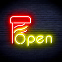 advpro-open-with-barber-pole-ultra-bright-led-neon-sign-fnu0263 - Red & Yellow