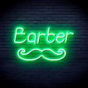 advpro-barber-with-moustache-ultra-bright-led-neon-sign-fnu0264 - Green