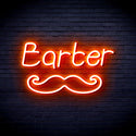 advpro-barber-with-moustache-ultra-bright-led-neon-sign-fnu0264 - Orange