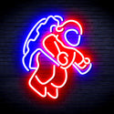advpro-astronaut-ultra-bright-led-neon-sign-fnu0266 - Red & Blue
