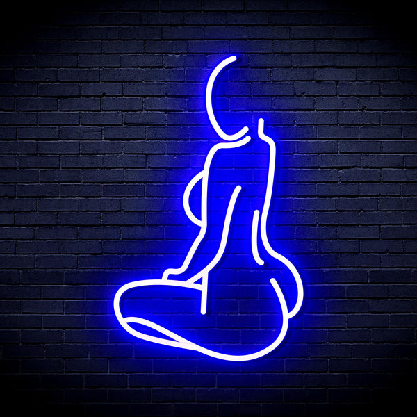 advpro-lady-back-shape-ultra-bright-led-neon-sign-fnu0267 - Blue