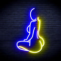 advpro-lady-back-shape-ultra-bright-led-neon-sign-fnu0267 - Blue & Yellow